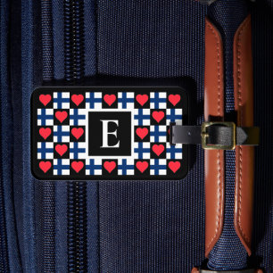 Étiquette À Bagage Lettre personnalisée Finlande Drapeau personnalisé