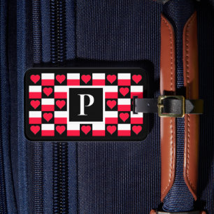 Étiquette À Bagage Lettre personnalisée Pologne drapeau polonais pers