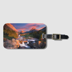 Étiquette À Bagage Lever de soleil au-dessus de crique de