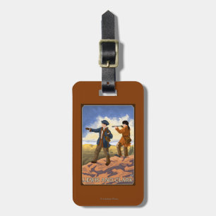 Étiquette À Bagage Lewis et Clark explorant l'ouest