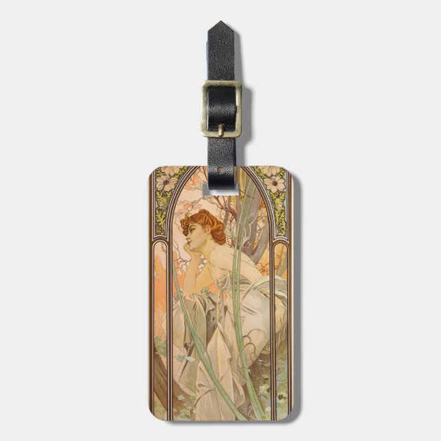 Étiquette À Bagage L'heure du jour, Contemplation du soir, 1899 (Devant Vertical)