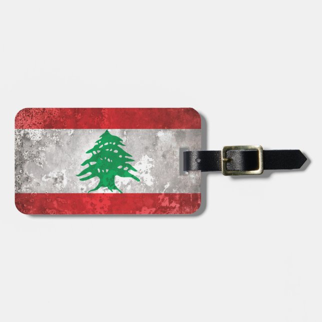 Étiquette À Bagage Liban (Devant horizontal)