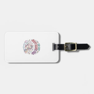 Étiquette À Bagage Licorne Dans Mon Produit De Style Rétro Ère De Mag