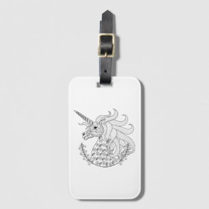 Étiquette À Bagage Licorne inspirée