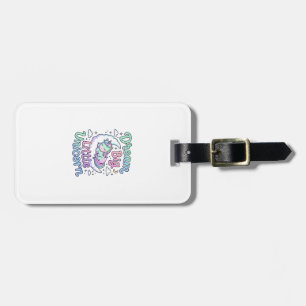 Étiquette À Bagage Licorne rêve grand petit idée cadeau licorne vecte