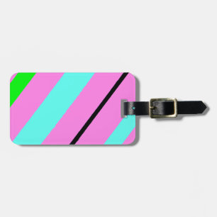 Étiquette À Bagage Lignes colorées