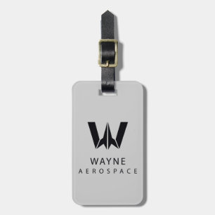 Étiquette À Bagage Ligue de Justice   Logo Wayne Aerospace