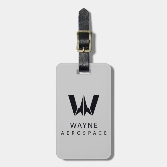 Étiquette À Bagage Ligue de Justice | Logo Wayne Aerospace (Devant Vertical)