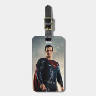 Étiquette À Bagage Ligue de Justice   Superman Sur Le Champ De Batail