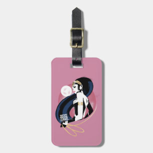 Étiquette À Bagage Ligue de Justice   Wonder Woman Profil Pop Art