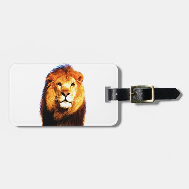 Étiquette À Bagage Lion (Devant horizontal)