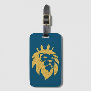 Étiquette À Bagage Lion Avec Couronne - Style Or 1