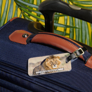 Étiquette À Bagage Lion faune Safari animal Voyage personnalisé