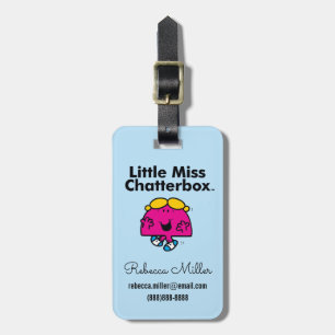 Étiquette À Bagage Little Miss Little Miss Chatterbox est si chatty