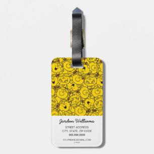 Étiquette À Bagage Little Miss Sunshine   Fun Yellow Smiles Motif