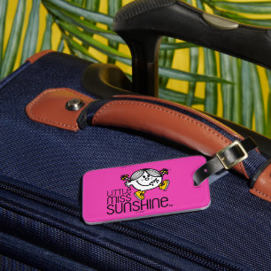Étiquette À Bagage Little Miss Sunshine Marcher Sur Le Nom Graphique