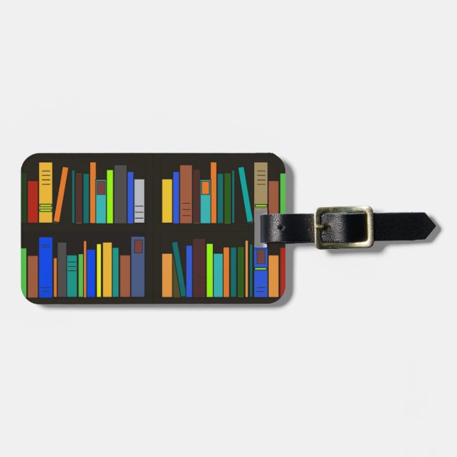 Étiquette À Bagage Livres Librairies Design Bagage Balise (Devant horizontal)
