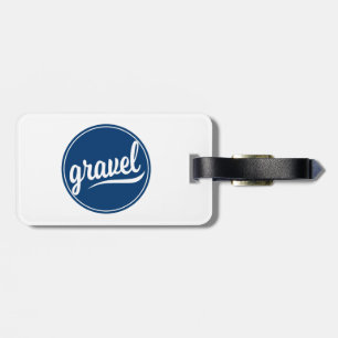 Étiquette À Bagage Logo bleu Gravel Cycling