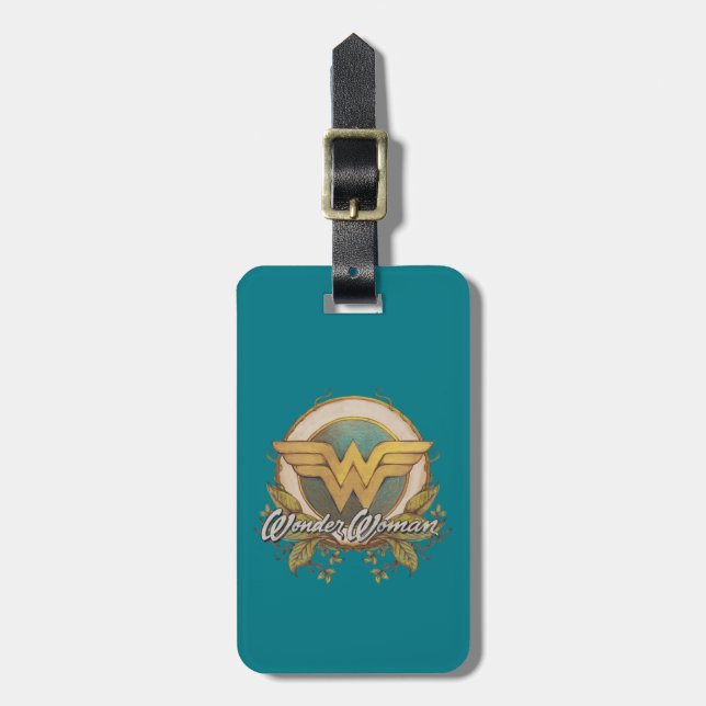 Étiquette À Bagage Logo de croquis Wonder Woman Folift (Devant Vertical)