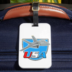 Étiquette À Bagage logo de l'avion à réaction