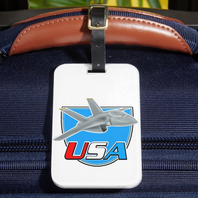 Étiquette À Bagage logo de l'avion à réaction (Insitu Rectoal 2)
