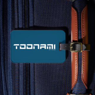 Étiquette À Bagage Logo de police futuriste Toonami