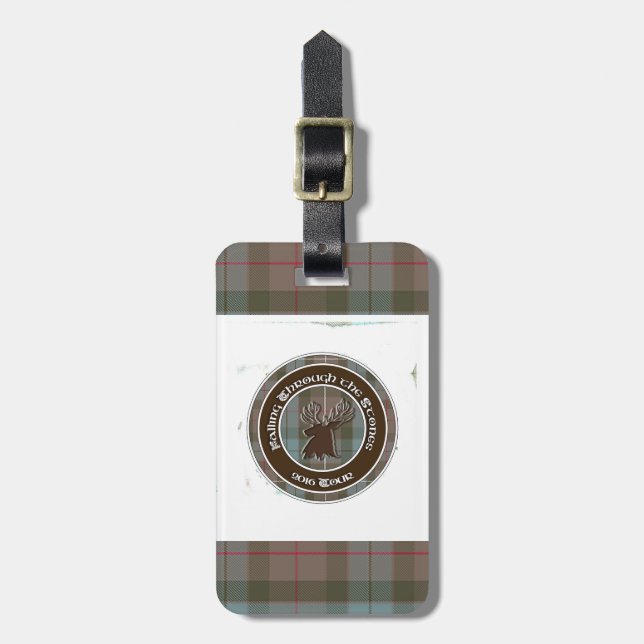 Étiquette À Bagage Logo de visite du tartan 2016 (Devant Vertical)