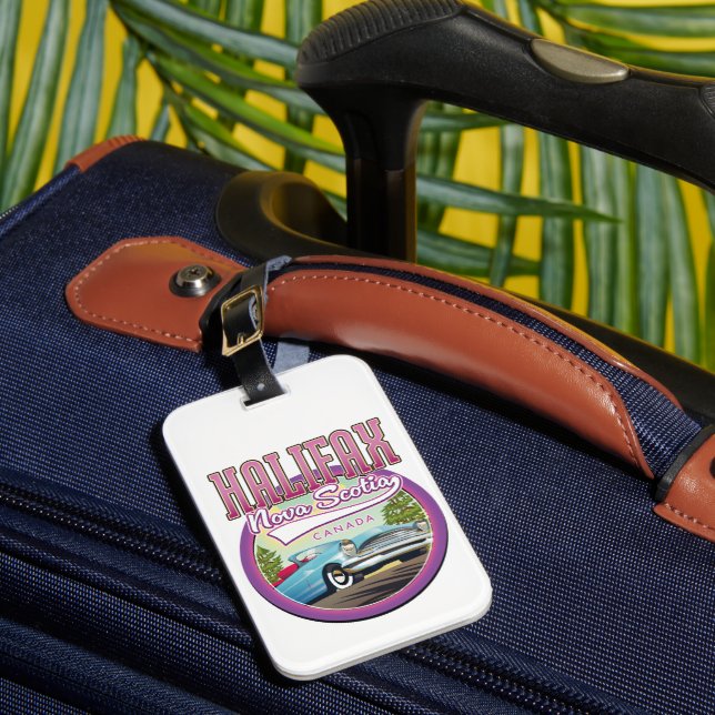 Étiquette À Bagage Logo de voyage de Halifax Nouvelle-Écosse (Insitu Rectoal 1)