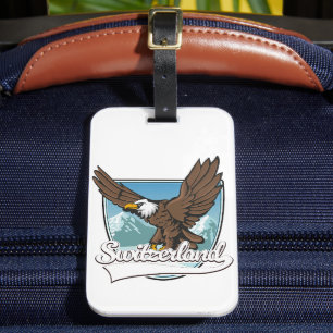 Étiquette À Bagage Logo de voyage Suisse