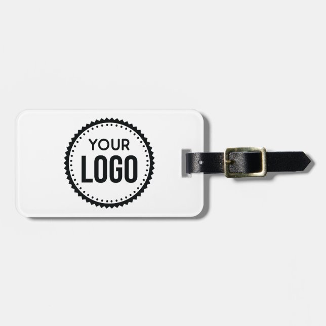 Étiquette À Bagage Logo d'entreprise personnalisé (Devant horizontal)