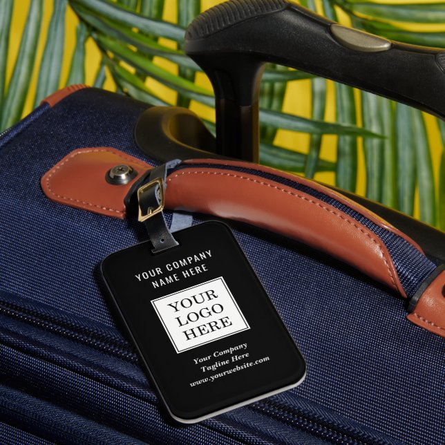 Étiquette À Bagage Logo d'entreprise personnalisé moderne Voyage d'en (Insitu Rectoal 1)