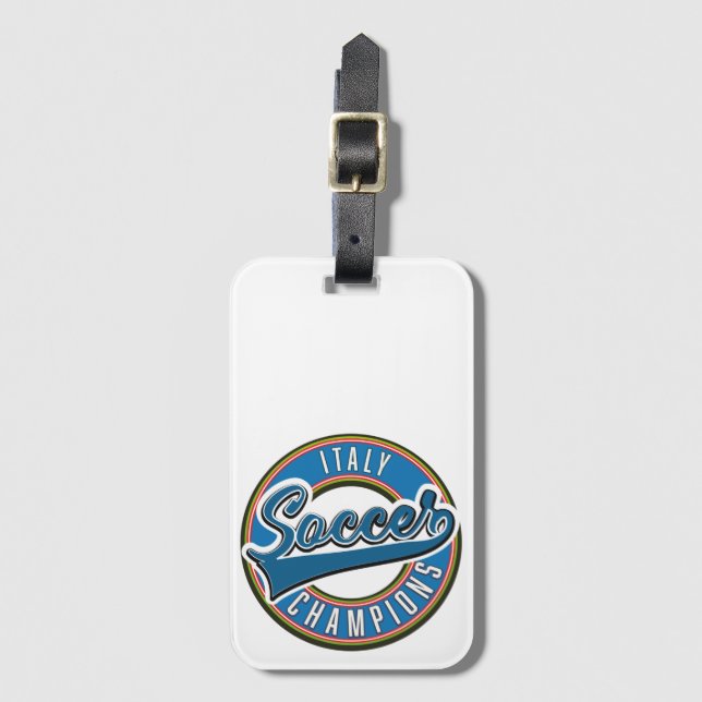 Étiquette À Bagage Logo des champions espagnols du football. (Devant Vertical)