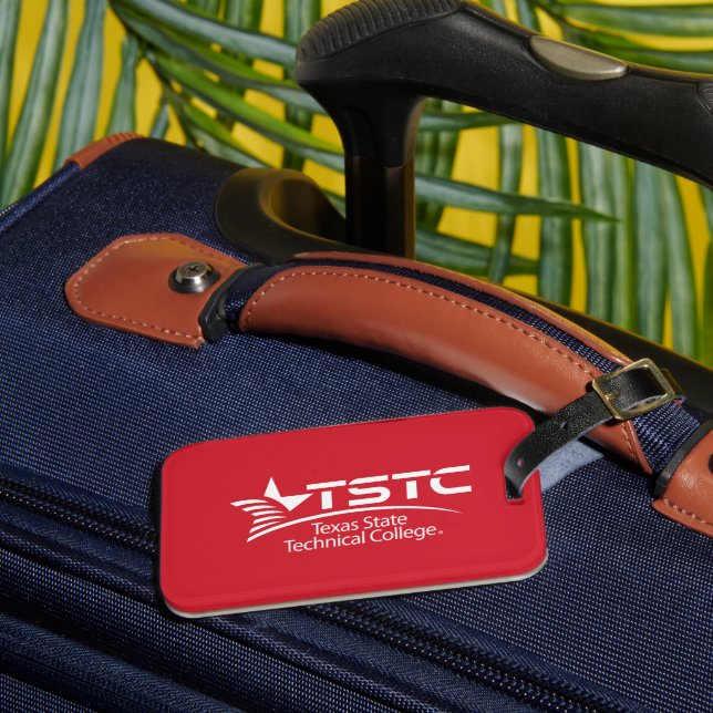 Étiquette À Bagage Logo du Texas State Technical College (Insitu Rectoal 3)
