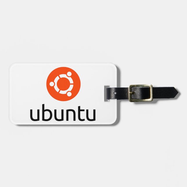 Étiquette À Bagage Logo d'Ubuntu Linux (Devant horizontal)