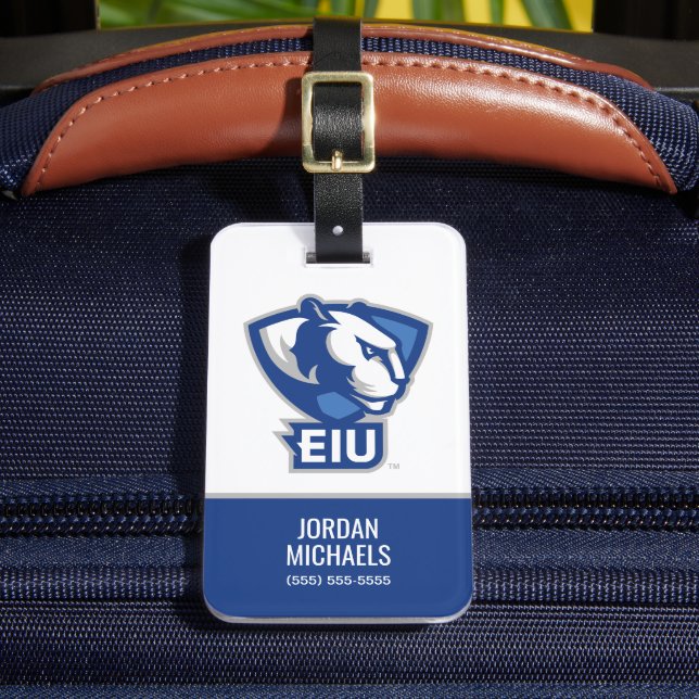 Étiquette À Bagage Logo Eastern Illinois University Panthers (Insitu Rectoal 2)