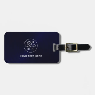 Étiquette À Bagage Logo personnalisé bleu marine