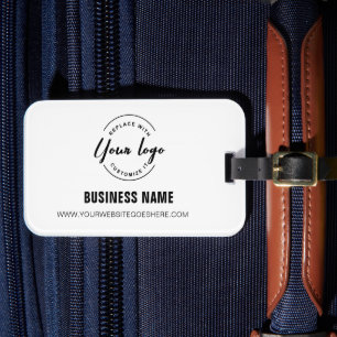 Étiquette À Bagage Logo personnalisé Minimaliste Voyage d'affaires Bl