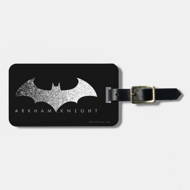 Étiquette À Bagage Logo Pixel Batman Arkham Knight (Devant horizontal)