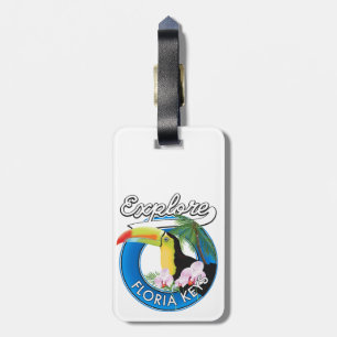 Étiquette À Bagage logo rétro des Florida Keys