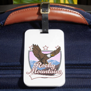 Étiquette À Bagage Logo Rocky Mountains