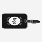 Logo Ronde Texte promotionnel Business Noir