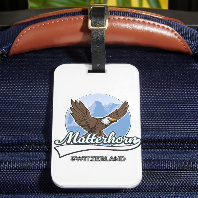 Étiquette À Bagage Logo voyage Matterhorn Suisse (Insitu Rectoal 2)