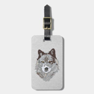 Étiquette À Bagage loup
