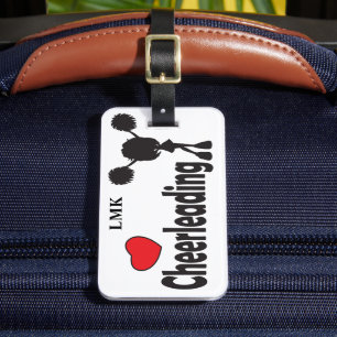 Étiquette À Bagage Love Cheerleader