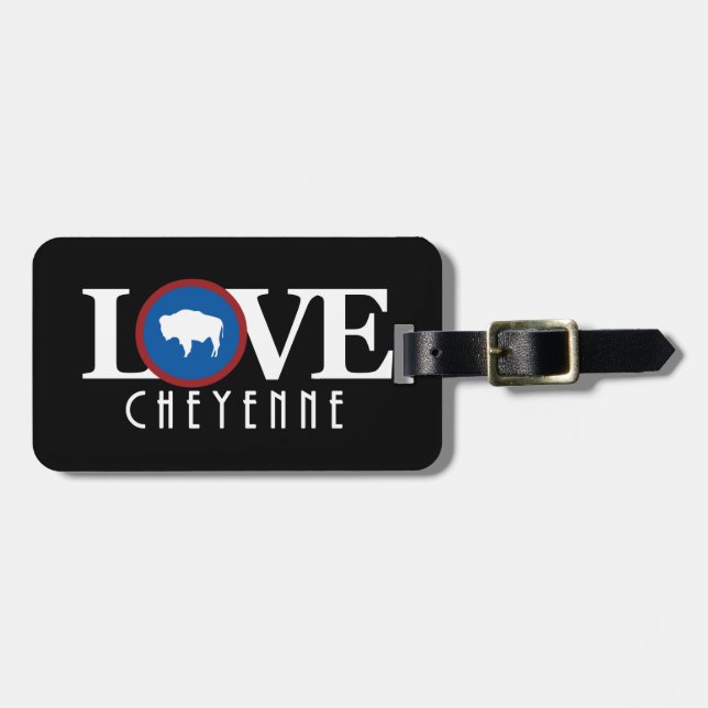 Étiquette À Bagage LOVE Cheyenne (Devant horizontal)
