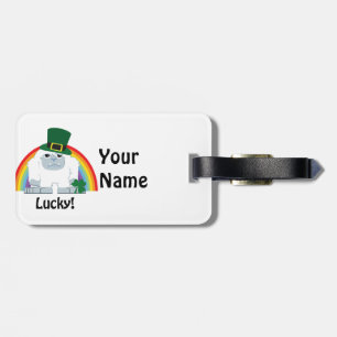 Étiquette À Bagage Lucky Yeti Leprechaun