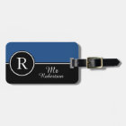LUGGAGE/BAG CHIC TAG_MODERN "M." BLUE/BLACK