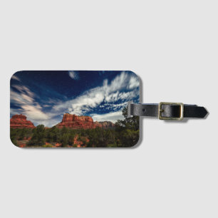 Étiquette À Bagage Lumière de lune au-dessus de Sedona, Arizona