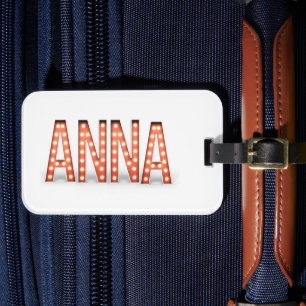 Étiquette À Bagage Lumières Anna Marquee