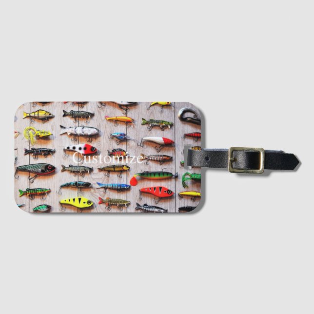 Étiquette À Bagage Lures de pêche classique Thunder_Cove (Devant Horizontal)